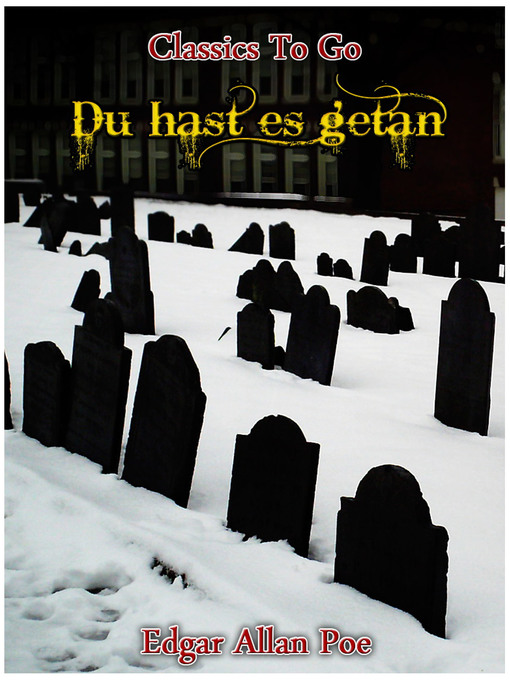 Cover image for Du hast es getan